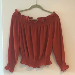 Off the shoulder blouse